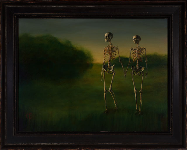 Chris Peters Evening Walk Skeleton Painting